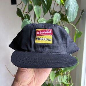 RARE Vintage SUPER CLUB VIDEOTRON Trucker hat snapback black hat cap